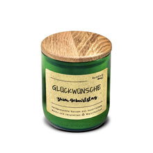 Laden Sie das Bild in den Galerie-Viewer, Duftkerze﹆Reserve 🇪🇺 „GLÜCKWÜNSCHE zum geburtstag“