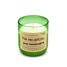 Laden Sie das Bild in den Galerie-Viewer, Duftkerze﹆Klassik 🇦🇹 „Füa Mei Herzal zum valentinstog“