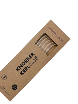 Glastrinkhalm﹆Knorker Kerl + Knick ~ 23cm